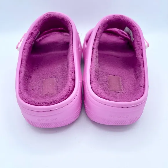 New Crocs Classic Cozzzy Pink Sandal Size 8