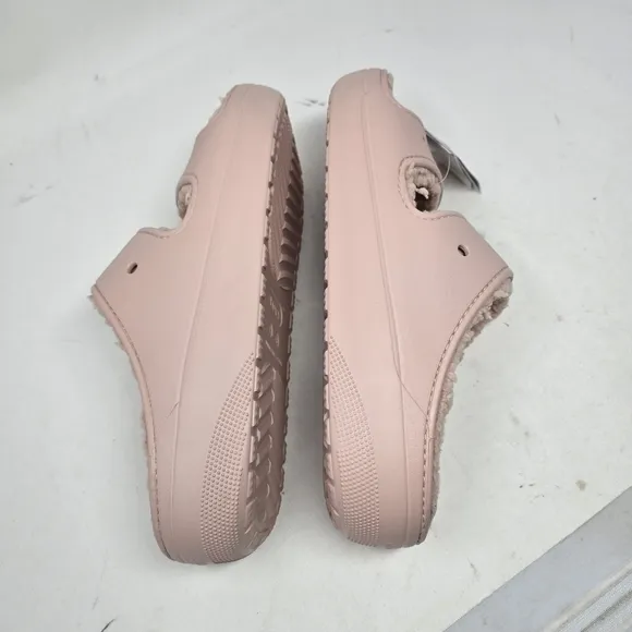 New Crocs Classic Cozzzy Sandals Unisex Men's Size‎ 13 Light Pink Beige Color.