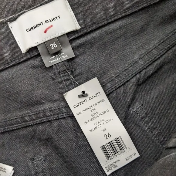 New Current Elliott Vintage Cropped Slim