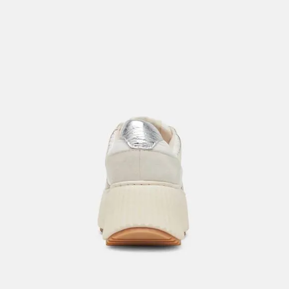 NEW DOLCE VITA women's daisha nylon footwear in white/silver