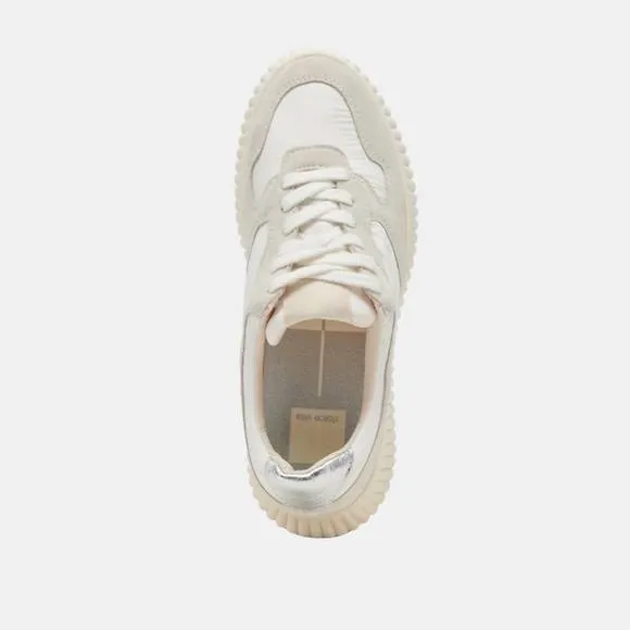 NEW DOLCE VITA women's daisha nylon footwear in white/silver