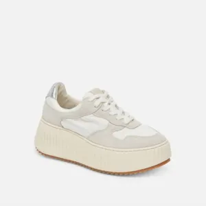 NEW DOLCE VITA women's daisha nylon footwear in white/silver