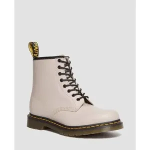 New DR. MARTENS 1460 SMOOTH LEATHER BOOTS VINTAGE TAUPE Women Size 10