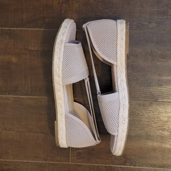 NEW Eileen Fisher Mews D'orsay Sandals Women 7.5 Espadrille Beige Comfort Summer