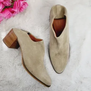 NEW Everlane Italian Tan Leather Suede Mule Convertible Heel Ankle Booties