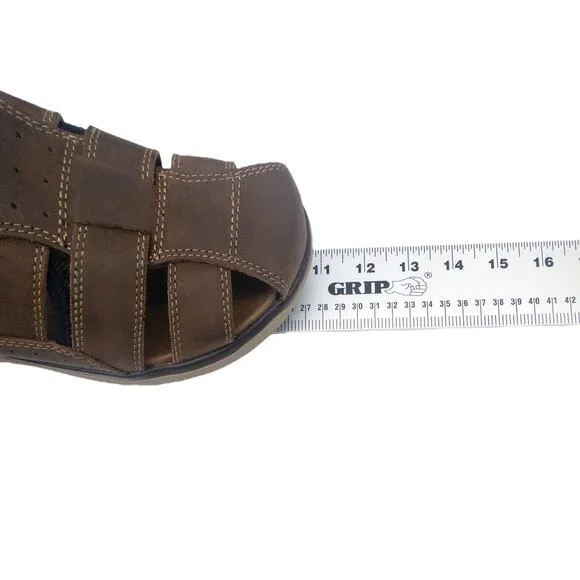 New Florsheim Venture Fisherman Brown Leather Sandals Mens 8