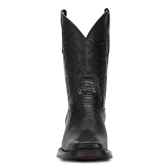 NEW FORASTERO men's western cowboy leather boots in black