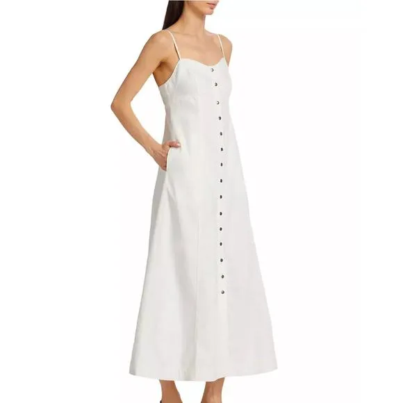 NEW FREE PEOPLE just jill maxi dress in ivory