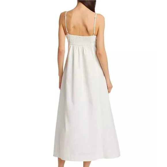 NEW FREE PEOPLE just jill maxi dress in ivory