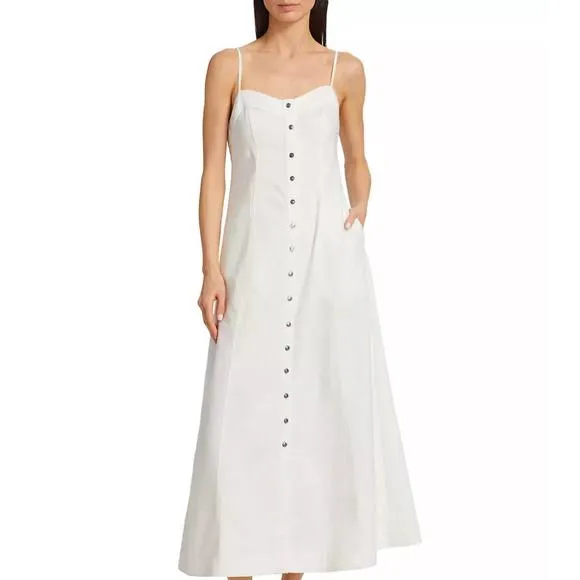 NEW FREE PEOPLE just jill maxi dress in ivory