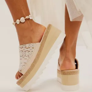 NEW Free People Santorini Platform Slide Sandal Size 8