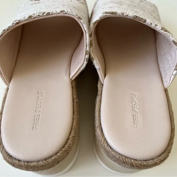 NEW Free People Santorini Platform Slide Sandal Size 8