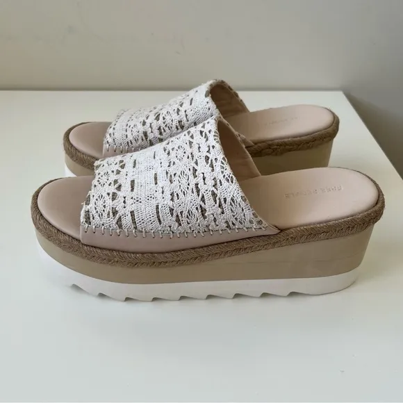 NEW Free People Santorini Platform Slide Sandal Size 8