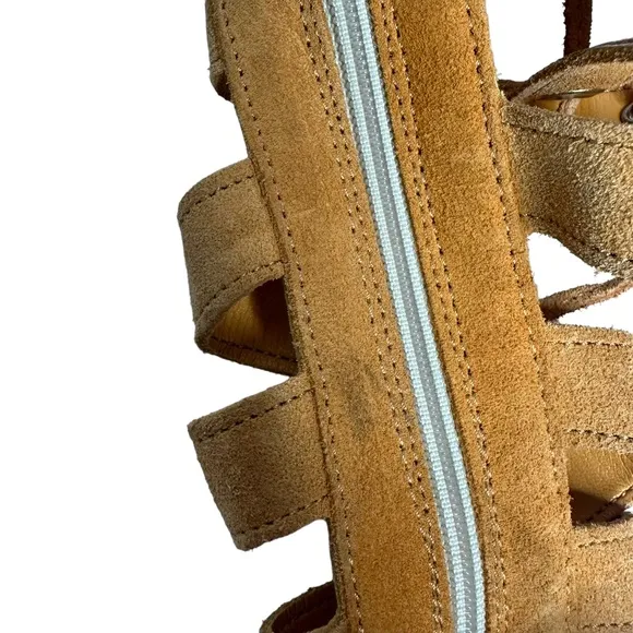 NEW Free People Sun Chaser Tall Gladiator Sandals 37 Orange