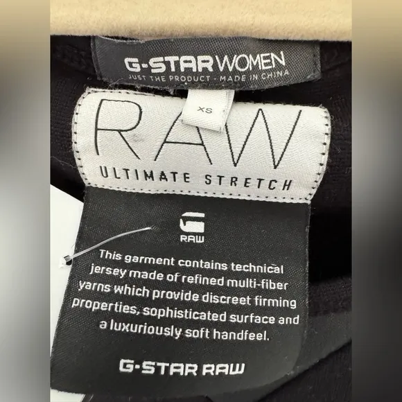 NEW G-Star Raw Ultimate Stretch Dress NWOT Black Bodycon Dress Exercise