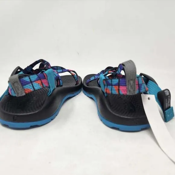 New girl's 12 Chaco kids ZX1 Ecotread outdoor sandals Break Teal