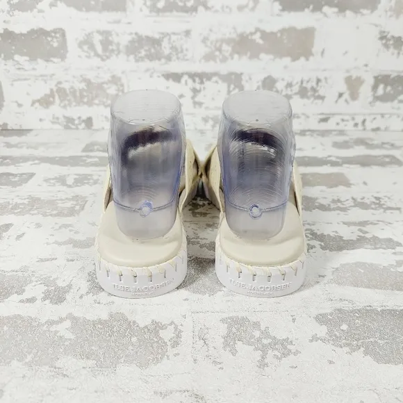 NEW Ilse Jacobsen Tulip Milk Cream Criss Cross Band Flat Slide Sandals V476