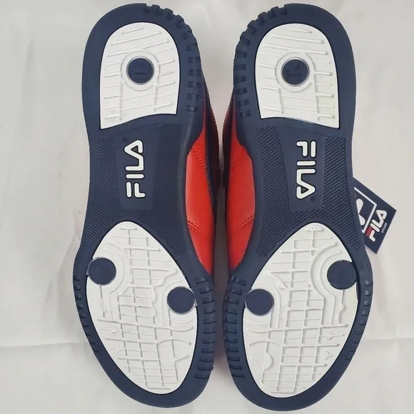 New In Box FILA F-13V Mens Fashion Sneakers Fila Red/Fila Navy/White Choose Size