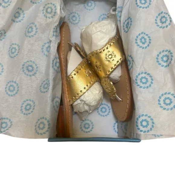 New in box girls Jack Rodgers flat sandals size 12