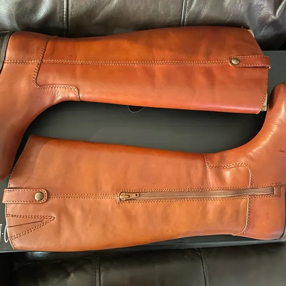 New INC Fawne Leather Boots Size 5 Retail $189
