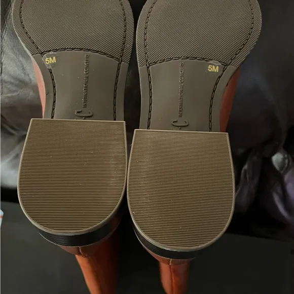 New INC Fawne Leather Boots Size 5 Retail $189