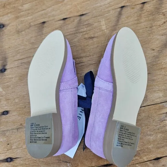 New Janie and Jack Pink Suede Loafers Girls 6 Fringe Leather
