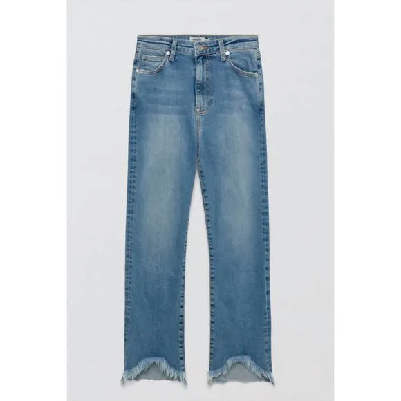 NEW JONATHAN SIMKHAI river high rise straight crop jean in alta