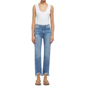 NEW JONATHAN SIMKHAI river high rise straight crop jean in alta