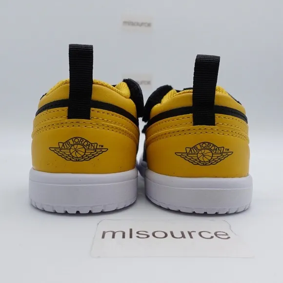 NEW Jordan Retro 1 Low EasyOn Sneakers DR9747-072 Black/Yellow