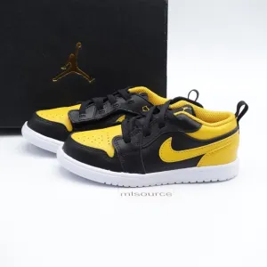 NEW Jordan Retro 1 Low EasyOn Sneakers DR9747-072 Black/Yellow