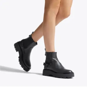 NEW Kurt Geiger Black Matilda Chelsea Slip On Boots size 37