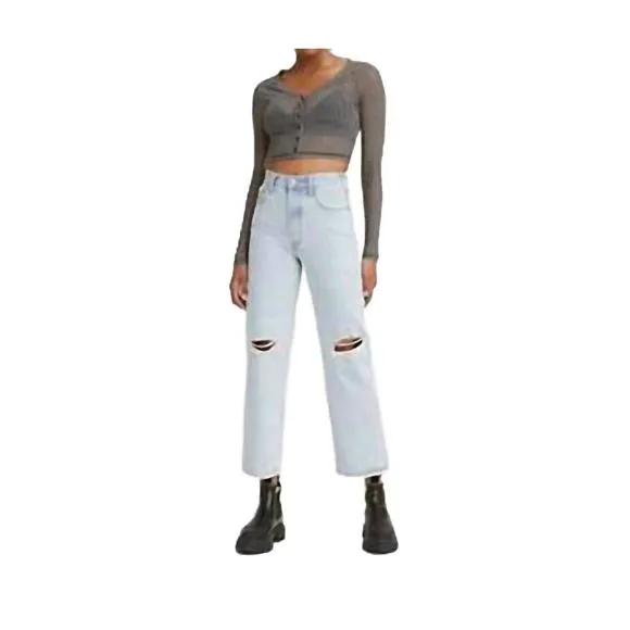 NEW LEVI'S ribcage straight ankle jeans in ojai up