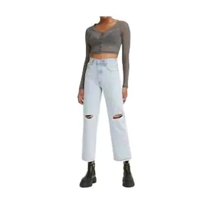 NEW LEVI'S ribcage straight ankle jeans in ojai up