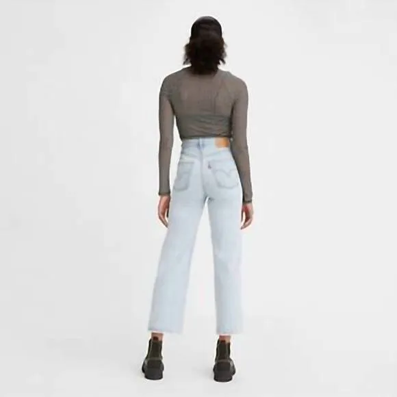 NEW LEVI'S ribcage straight ankle jeans in ojai up