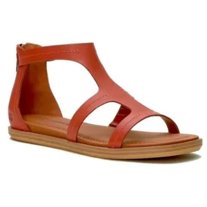 NEW Lucky Brand Nayda Caged Sandals Women's Size 8.5 M Flat Cognac Zip Spice