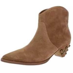 NEW Marc Fisher genuine suede leather boots studded metal
