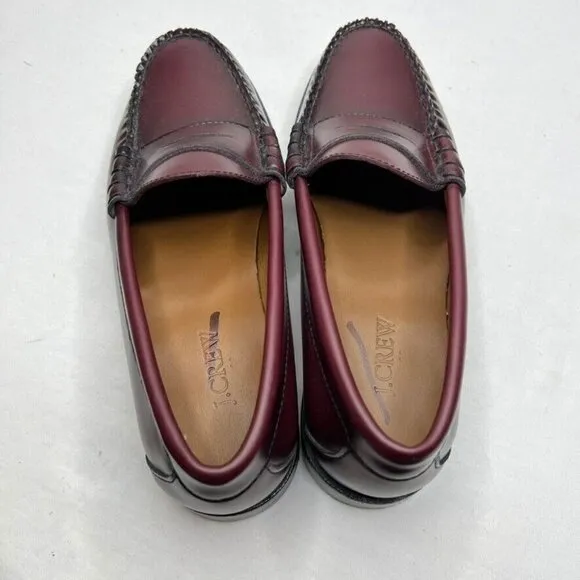 NEW Mens Size 7 J.Crew Penny Loafers in Wine BS114 $198