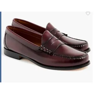 NEW Mens Size 7 J.Crew Penny Loafers in Wine BS114 $198