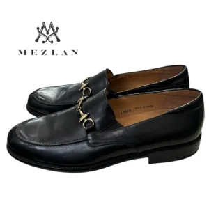 New Mezlan Montello Men's Black Leather Slip-on Loafers Dress Shoes 10.5  10.5M