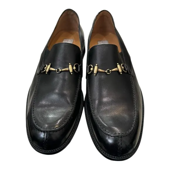 New Mezlan Montello Men's Black Leather Slip-on Loafers Dress Shoes 10.5  10.5M