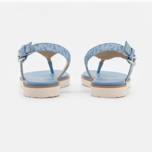 New! Michael kors jilly flat sandals, Chambray Size 9.5 (Authentic)