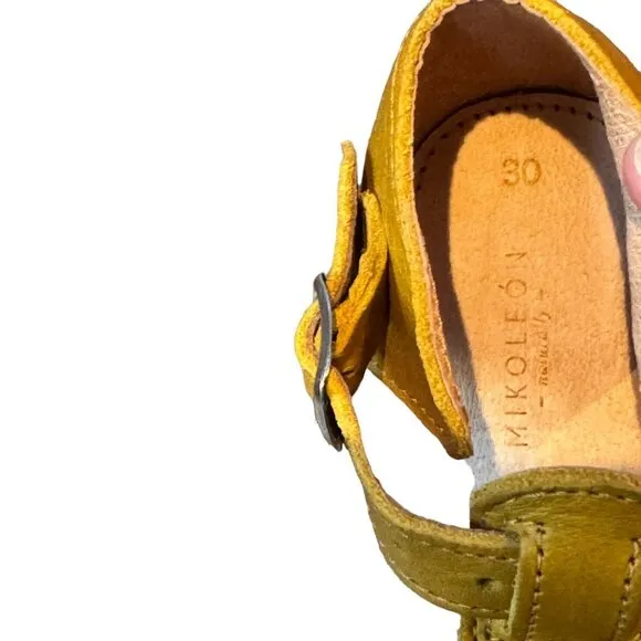 NEW Mikoleon Mustard Camperas Sandals