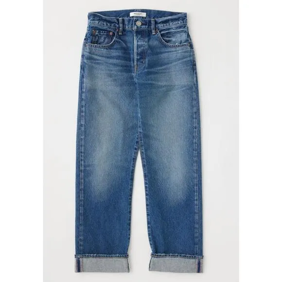 NEW MOUSSY mv foxwood straight jeans in blue