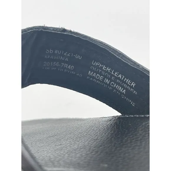 NEW Olukai Mahina Steel Black Natural Flip Flop Sandals Women's Size 10 Beach