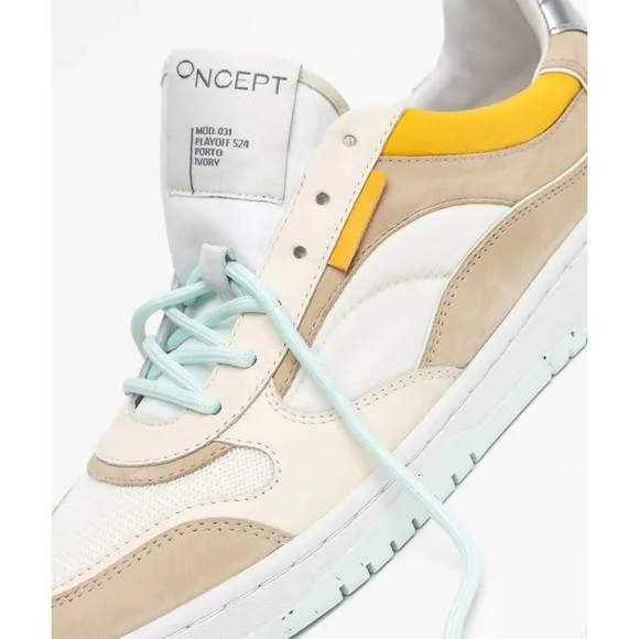 NEW ONCEPT porto sneaker in ivory