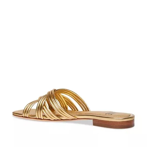 NEW PAIGE Leather Dina Flat Sandals for women 864tn