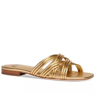 NEW PAIGE Leather Dina Flat Sandals for women 864tn