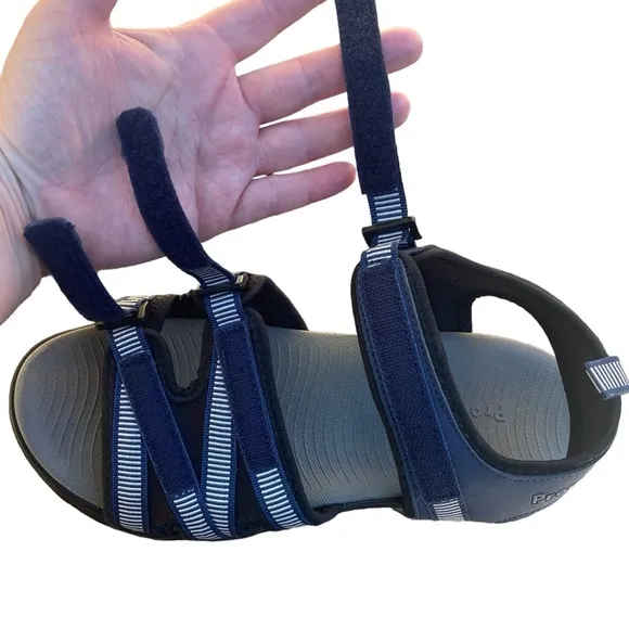 NEW Propet Women's Size 8.5 TravelActiv Adventure Strappy Sandals Navy Casual