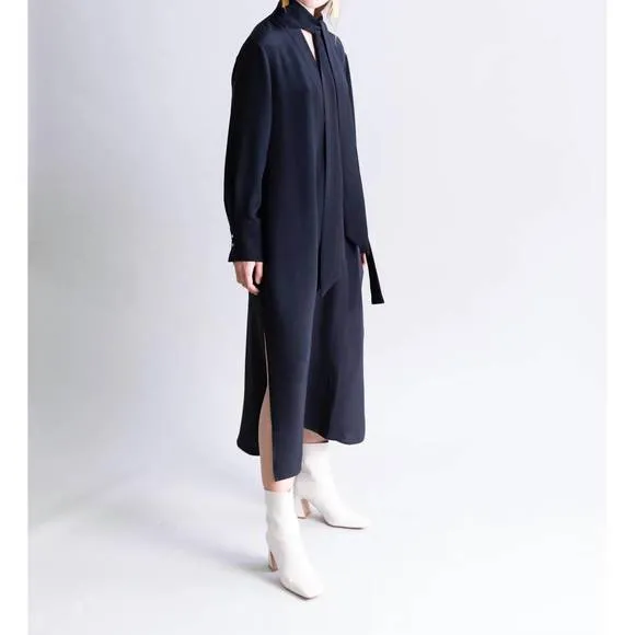 NEW PSOPHIA maxi tie dress in black