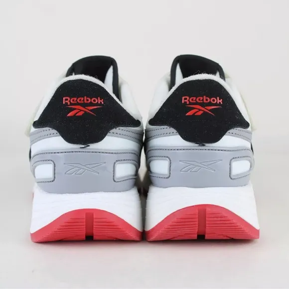 NEW Reebok Kids' Classic Nylon Athletic Low TopShoes White Grey Red